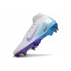 Nike Air Zoom Mercurial Superfly X Elite SG Biały Niebieski Fioletowy