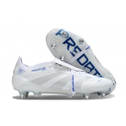 adidas Predator Elite Foldover Tongue SG Biały Srebro Niebieski
