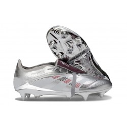 adidas Predator Elite Foldover Tongue SG Srebro Czerwony