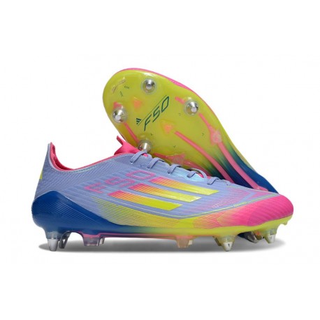 Korki adidas F50 Elite SG-Pro Niebieski Zawistny Różowy