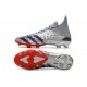 Buty piłkarskie adidas Predator Freak+ FG Showpiece Pack Srebro Czerwony Czarny