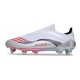 Buty adidas F50 Elite LL SG X Messi Biały Srebro Czerwony