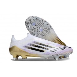 Buty adidas F50 Elite LL SG Biały Czarny Złoto