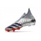 Buty piłkarskie adidas Predator Freak+ FG Showpiece Pack Srebro Czerwony Czarny