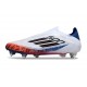 Buty adidas F50 Elite LL SG Biały Czarny Czerwony Niebieski