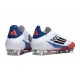 Buty adidas F50 Elite LL SG Biały Czarny Czerwony Niebieski