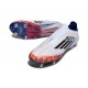 Buty adidas F50 Elite LL SG Biały Czarny Czerwony Niebieski