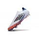 Buty adidas F50 Elite LL SG Biały Czarny Czerwony Niebieski