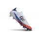 Buty adidas F50 Elite LL SG Biały Czarny Czerwony Niebieski