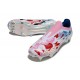 Buty adidas F50 Elite LL SG Biały Czerwony Niebieski