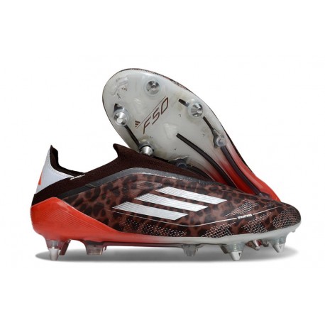 Buty adidas F50 Elite LL SG Brązowy Biały