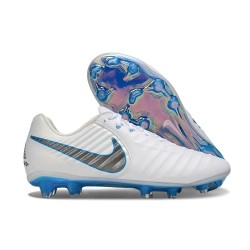 Nike Tiempo Legend 10 Elite FG Biały Niebieski Wilczy