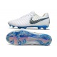 Nike Tiempo Legend 10 Elite FG Biały Niebieski Wilczy