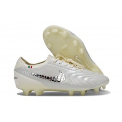 Nike Tiempo Legend 10 Elite FG Biały Srebro