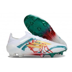 Korki Pilkarskie Adidas F50 Elite FG Biały Zielony Złoto