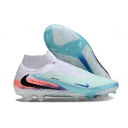 Wysokie buty piłkarskie Nike Phantom 6 Elite FG Niebieski Biały Czarny