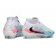Wysokie buty piłkarskie Nike Phantom 6 Elite FG Niebieski Biały Czarny