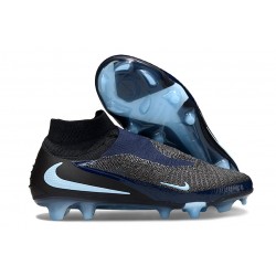 Wysokie buty piłkarskie Nike Phantom 6 Elite FG Czarny Niebieski