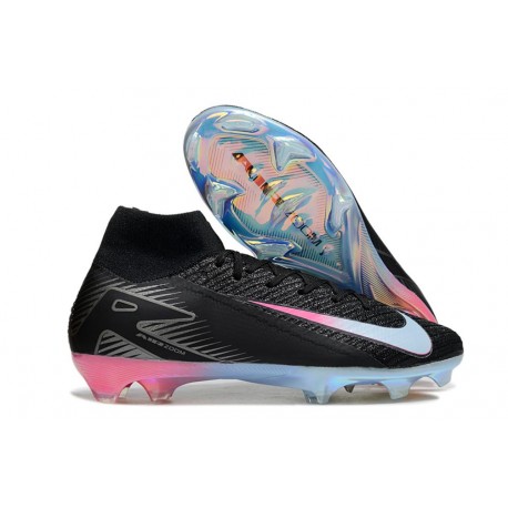 Buty Piłkarskie Nike Mercurial Superfly 10 Elite FG Czarny Niebieski Różowy