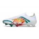 Buty adidas F50 Elite Laceless FG Biały Zielony Złoty