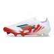Buty adidas F50 Elite Laceless FG Biały Czerwony Zielony