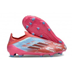 Buty adidas F50 Elite Laceless FG Czerwony Niebieski