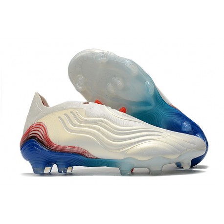 Buty piłkarskie Adidas Copa Sense+ FG Biały Niebieski Czerwony