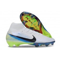 Buty Piłkarskie Nike Mercurial Superfly 10 Elite FG Biały Czarny Niebieski