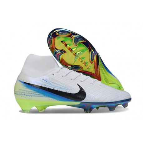 Buty Piłkarskie Nike Mercurial Superfly 10 Elite FG Biały Czarny Niebieski
