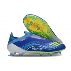 Buty adidas F50 Elite Laceless FG X MESSI Niebieski Zawistny