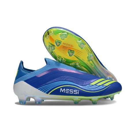 Buty adidas F50 Elite Laceless FG X MESSI Niebieski Zawistny