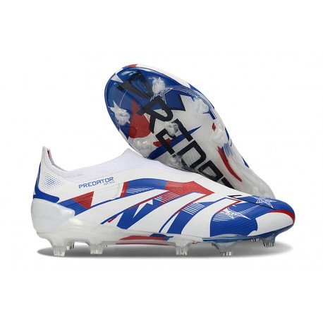 adidas Predator 25 Elite LL FG Biały Niebieski Czerwony