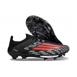 Buty Pilkarskie adidas F50+ FG Czarny Czerwony