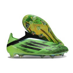 Buty adidas F50 Elite Laceless FG Zielony Czarny