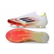 Buty adidas F50 Elite Laceless FG Biały Czerwony Czarny