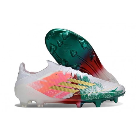 Korki Pilkarskie Adidas F50 Elite FG Różowy Zielony Biały
