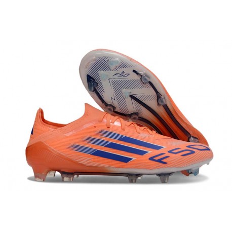 Korki Pilkarskie Adidas F50 Elite FG Pomarańczowy Niebieski