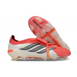 adidas Predator 26 Elite Foldover Tongue FG Czerwony Biały Czarny