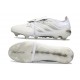 adidas Predator 26 Elite Foldover Tongue FG Biały Srebro