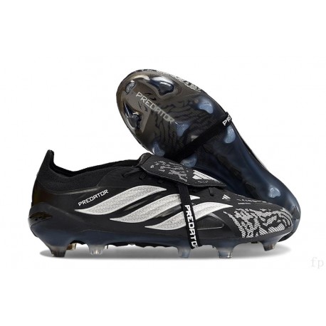 adidas Predator 26 Elite Foldover Tongue FG Czarny Srebro