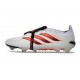 adidas Predator 26 Elite Foldover Tongue FG Biały Karmazynowy