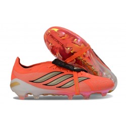 adidas Predator 26 Elite Foldover Tongue FG Czerwony Złoty