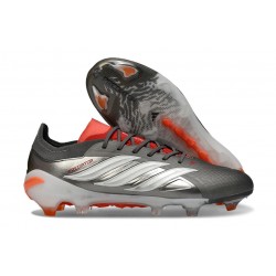 Korki Piłkarskie adidas Predator 26 Elite L FG Srebro Biały Czerwony