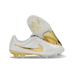 Buty Nike Tiempo Maestro Elite FG Biały Złoty