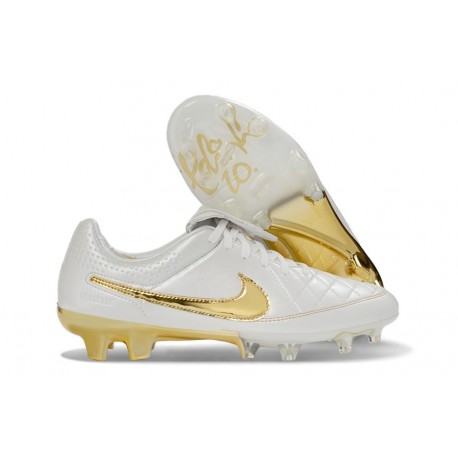 Buty Nike Tiempo Maestro Elite FG Biały Złoty