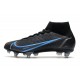 Nike Mercurial Superfly 8 Elite SG-PRO AC Czarny Niebieski Szary