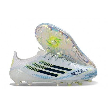 Buty piłkarskie adidas F50 Elite FG Biały Niebieski Czarny