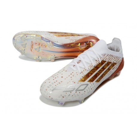 Buty piłkarskie adidas F50 Elite FG Biały Złoty