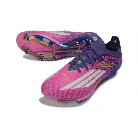 Buty Pilkarskie adidas F50+ FG X Lamine Yamal Różowy Fioletowy Biały