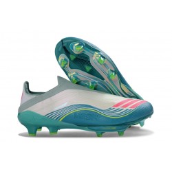 Buty adidas F50+ Sznurowadeł Elite FG Messi Biały Zielony Różowy
